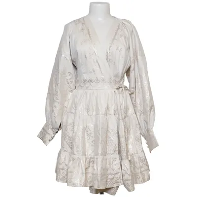 Omlottklänning (Vit, Guldfärgad) från Lace