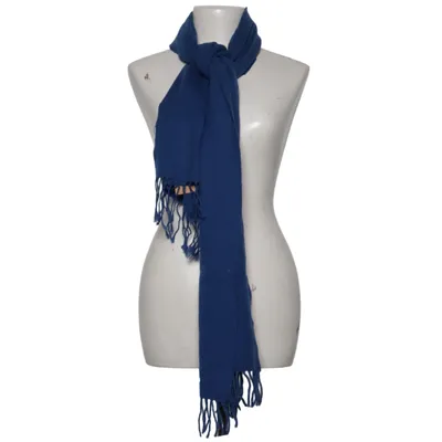 Écharpe (Bleu) de Jones Armstrong Cachemire, Laine