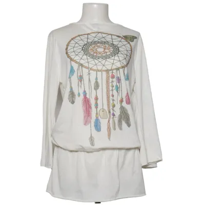 Blus (Vit, Flerfärgad) från Merhaba Ibiza Elastan, Polyester
