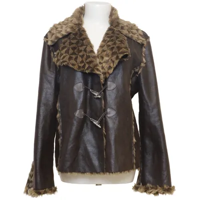 Shearlingjakke (Brun, Beige) fra Nienhaus Polyester