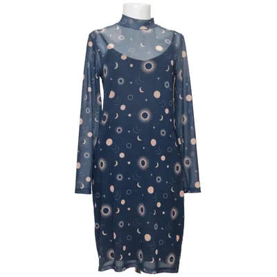 Robe (Bleu, Beige) de Pussy Deluxe Coton, Élasthane