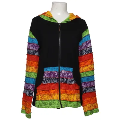Hoodie (Black, Multicolored) from Guru Shop Cotton