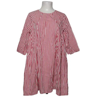 Jurk (Rood, Wit) van V Milano Katoen