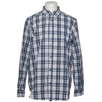 Shirt (Blue, White) from Identic Man Cotton, Polyester