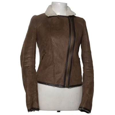 Shearling jacket (Brown) from Abercrombie & Fitch Faux fur, Faux leather, Polyester
