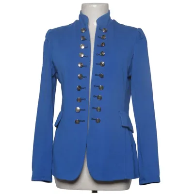 Blazer (Blue) from Voyelles Cotton, Elastane
