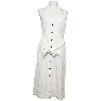 Skjortekjole (Hvid) fra Reiss Linned, Viscose