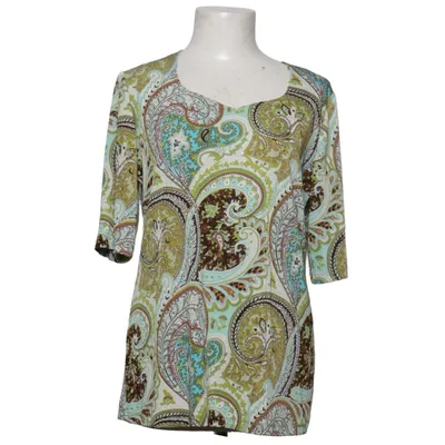 Top (Grøn, Blå, Brun) fra Kim & Co Elastan, Polyester