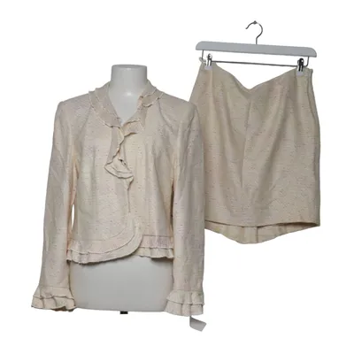 Business Kostüm (Beige, Mehrfarbig) von Jürgen Michaelsen Baumwolle, Polyester, Viskose