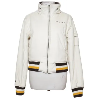 Bomberjakke (Hvid, Brun, Gul) fra Sir Benni Miles Akryl, Polyester
