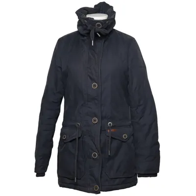 Parka (Blå) fra Dreimaster Akryl, Bomuld, Elastan, Polyester