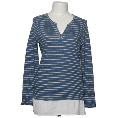 Långärmad t-shirt (Blå, Vit) från Sure Bomull, Polyester, Viskos