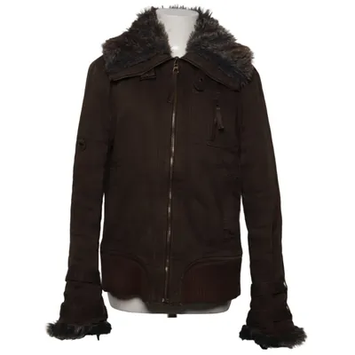 Shearlingjacka (Brun) från Mexx Acetat, Akryl, Bomull, Polyester