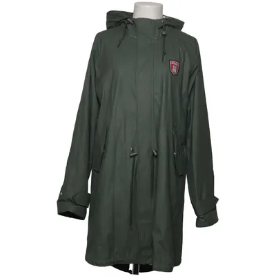 Manteau imperméable (Vert) de Denbe Coton, Polyester, Polyuréthane