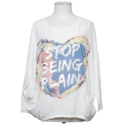 Langærmet t-shirt (Hvid, Flerfarvet) fra Holly Golightly Bomuld