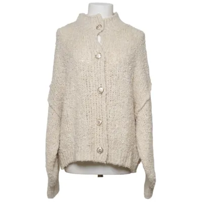 Cardigan (Blanc) de Amalfi Acrylique, Laine d'alpaga, Polyester, Viscose