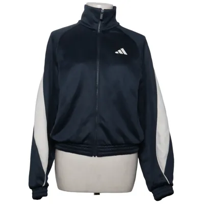 Veste de sport (Bleu, Blanc) de Adidas Coton, Polyester recyclé