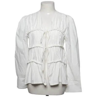 Blouse (White) from Jusdepom Cotton, Viscose
