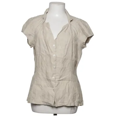 Korte mouwen shirt (Beige) van Adolfo Dominguez Linnen