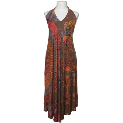 Halterneck dress (Brown, Multicolored) from Guru Shop Elastane, Viscose