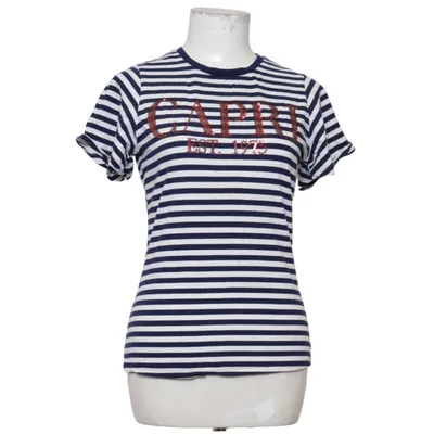T-shirt (Blue, White) from Savida Cotton, Elastane