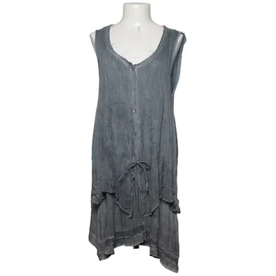 Robe (Bleu) de Caro Polyester, Laine