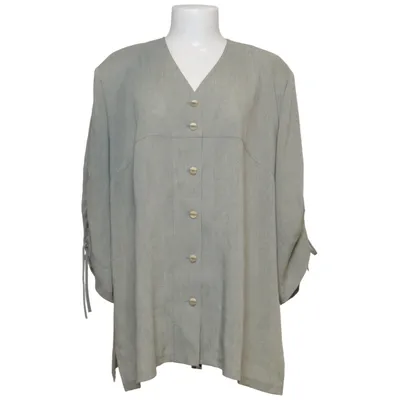 Blouse (Gris) de Elinette Acétate, Polyester