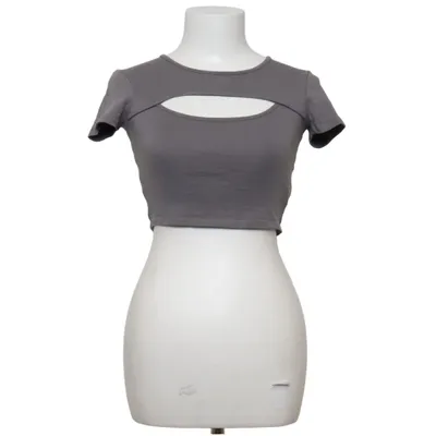 Crop top (Grå) från Tally Weijl Bomull, Elastan