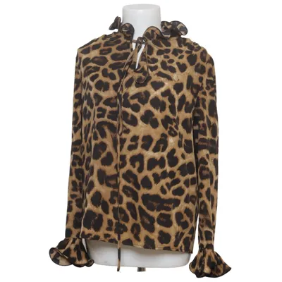 Blouse (Brown, Black) from Stylewe Elastane, Polyester