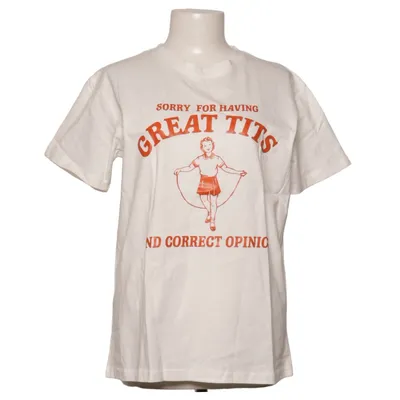 T-shirt (Vit, Röd) från Comfort Colors Bomull