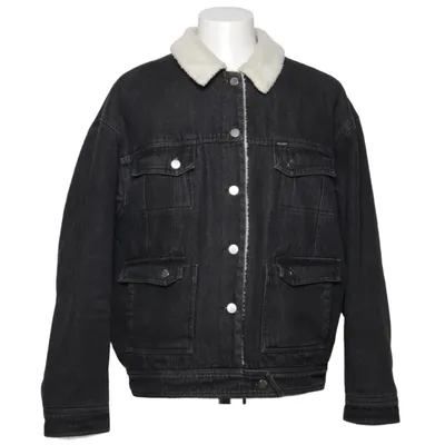 Fodrad jeansjacka (Svart, Vit) från Volcom Bomull, Pälsimitation, Polyester