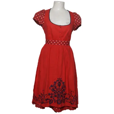 Dirndl (Rood, Wit, Blauw) van Blutsgeschwister Katoen