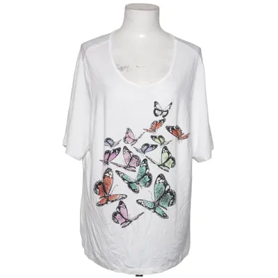 T-shirt (Hvid, Flerfarvet) fra Atelier GS Elastan, Viscose