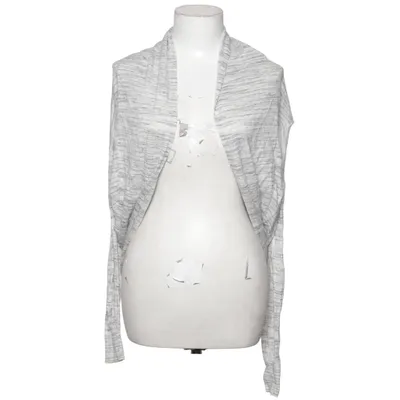 Cardigan (Gray, White) from Bershka Knitwear
