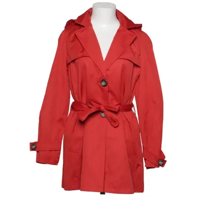 Trenchcoat (Röd) från Devernois Bomull, Metallfiber, Polyester