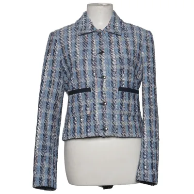 Blazer (Blue, Multicolored) from Claudie Pierlot Acetate, Acrylic, Cotton, Polyamide, Polyester, Viscose, Wool