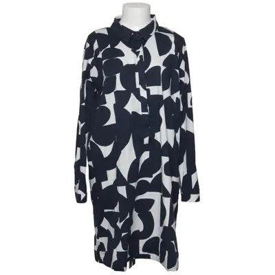 Blouse (Blauw, Wit) van Alba Moda Katoen, Elastaan