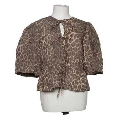 Wrap blouse (Brown, Black) from ASOS Design Cotton