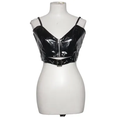Crop top (Black) from Black Level Polyester, Polyurethane