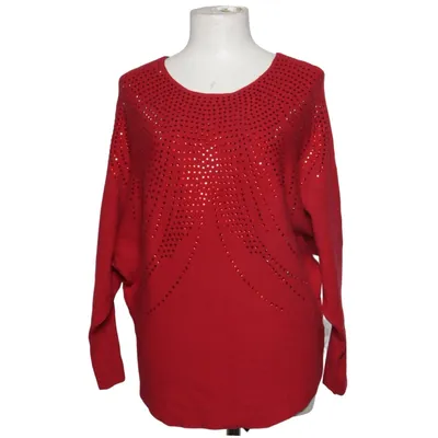 Pull-over (Rouge) de J&H Fashion Polyamide, Polyester, Viscose