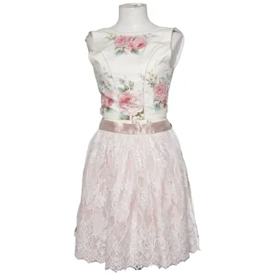 Dirndl (Wit, Roze, Groen) van Krüger Madl Katoen, Elastaan, Polyester