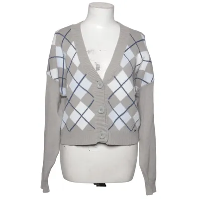 Cardigan (Gray, Blue, White) from Hollister Acrylic, Cotton, Elastane, Polyamide