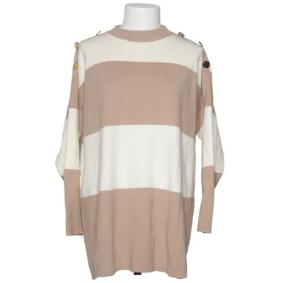 Sweater (Beige, White) from Elsa Nylon, Viscose