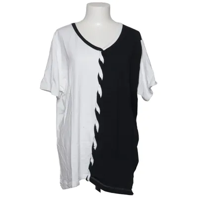 T-shirt (White, Black) from Denim & Co Cotton, Elastane