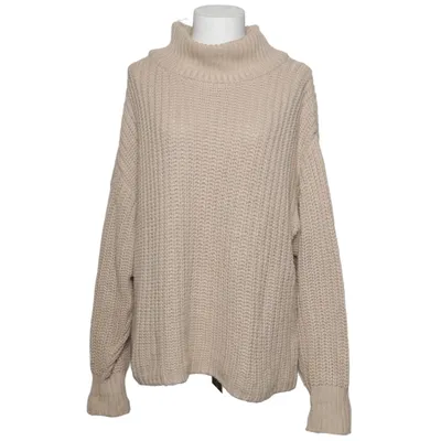 Turtleneck (Beige) from Linn Ahlborg x NA-KD Acrylic, Cotton