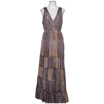 Maxikleid (Blau, Braun, Mehrfarbig) von Boho Seide