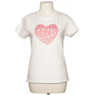 T-shirt (Hvid, Pink) fra B&C Collection Bomuld