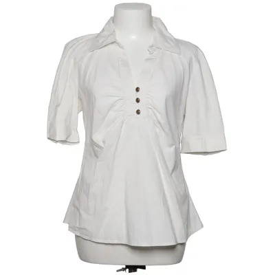 Blouse (White) from Duesenberg Cotton, Elastane