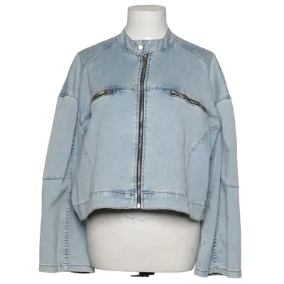 Denim jacket (Sazz Biker Crop Zip) from ONLY Cotton, Elastane, Recycled polyester