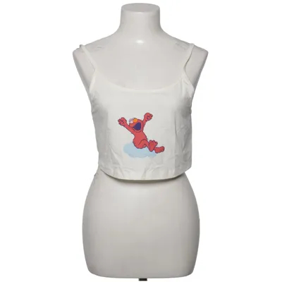 Crop top (Hvid) fra Sesame Street Bomuld, Elastan